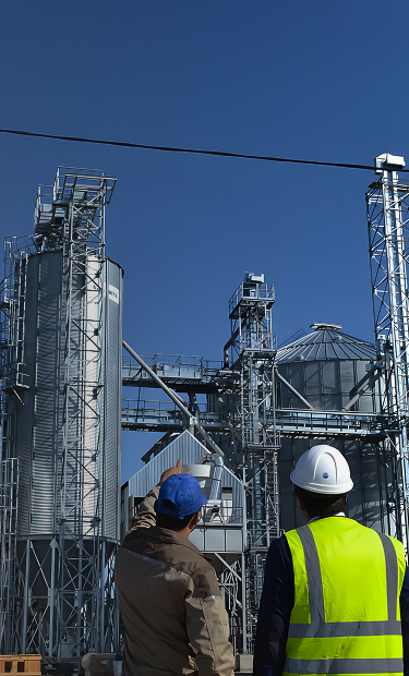 Grain silo factory