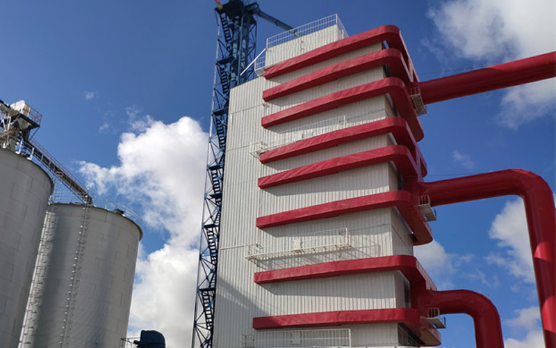 Grain silo drying system