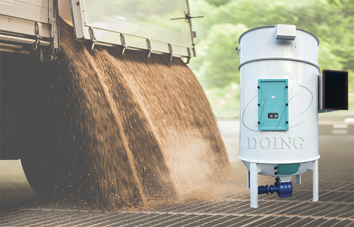 pulse dust collector for grain bin cleaning