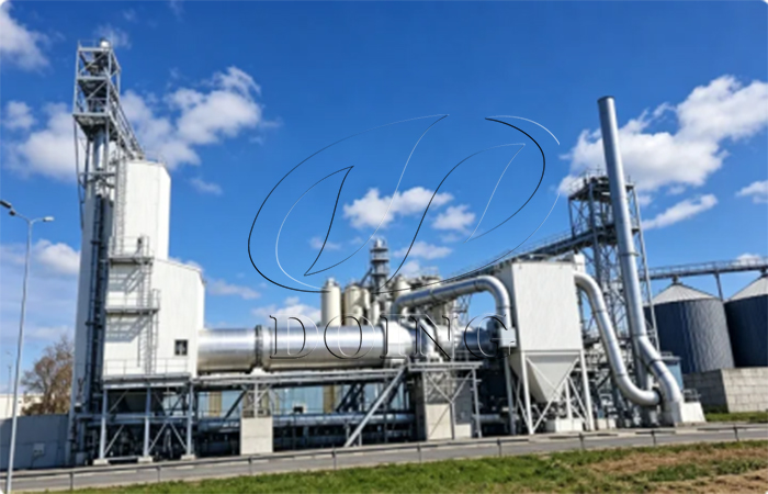 steel silo grain drying system – rotary drum dryer unit