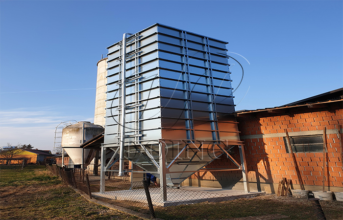 grain square storage silo