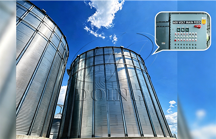 steel silo grain automation system