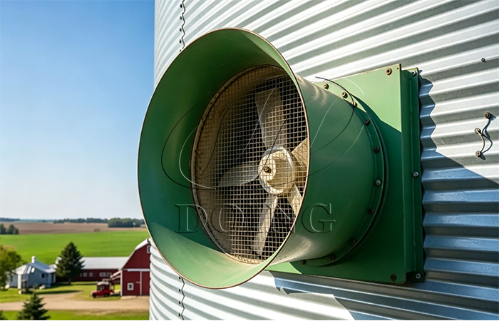 aeration control for grain bin