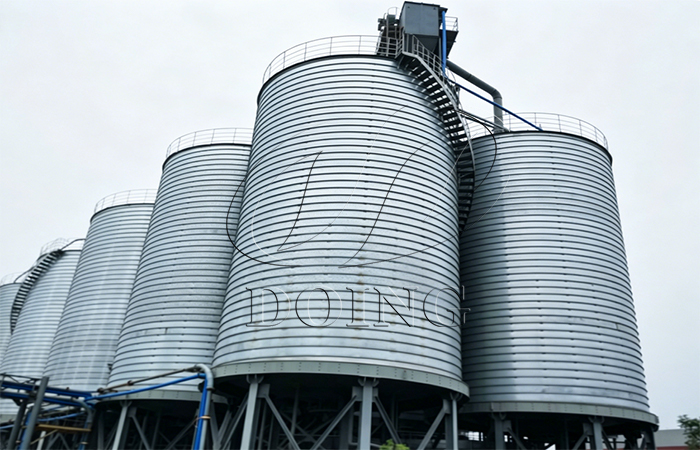 grain terminal spiral silo unit in silo system