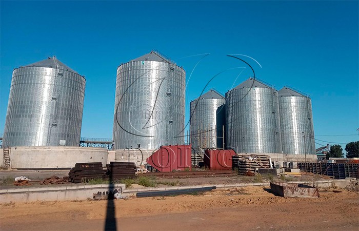 steel grain depot bolted silo for storage system