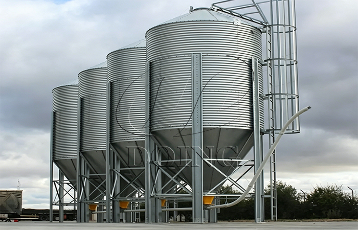 steel silo for grain bin storage