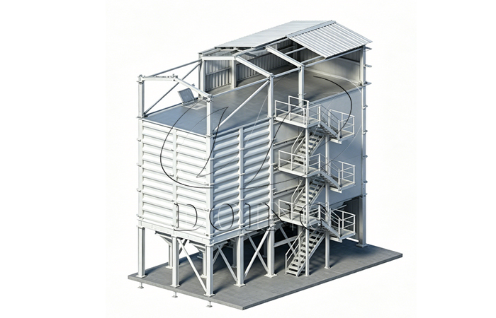 grain bin square silo unit