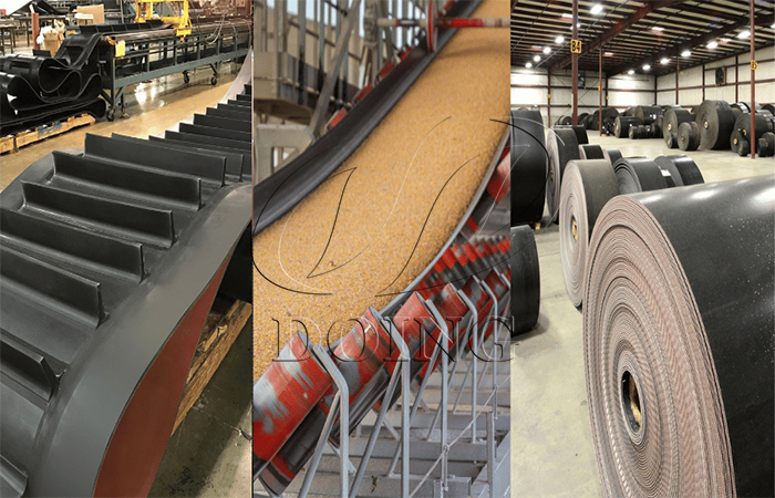 belt conveyor of grain bins