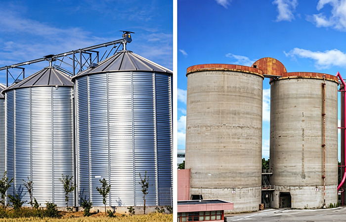 steel grain storage silos